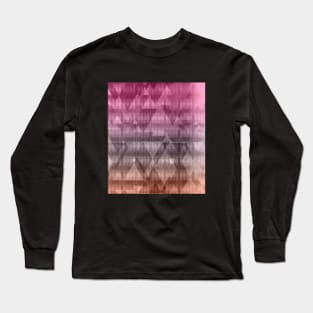 Mountains and valleys from ocher to raspberry pink Long Sleeve T-Shirt